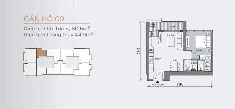 MB Căn hộ 1PN One Central Sài Gòn